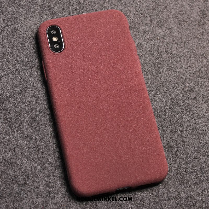 iPhone Xs Max Hoesje Net Red Grijs Anti-fall, iPhone Xs Max Hoesje Scheppend All Inclusive