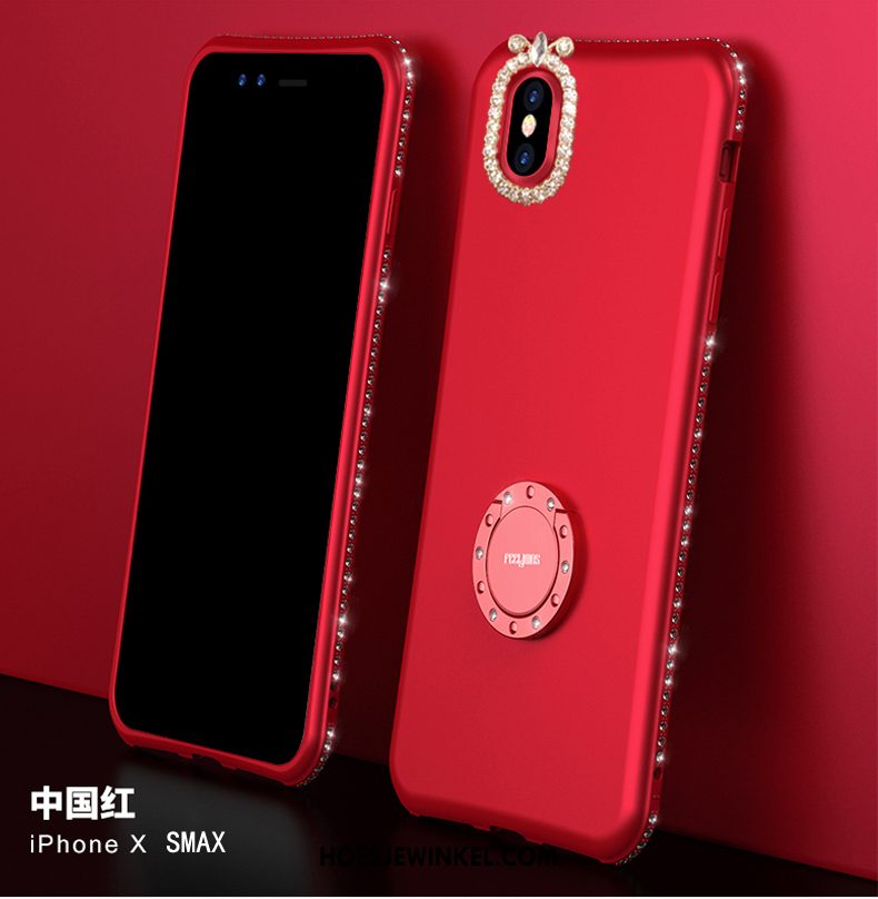 iPhone Xs Max Hoesje Persoonlijk Net Red All Inclusive, iPhone Xs Max Hoesje Roze Siliconen