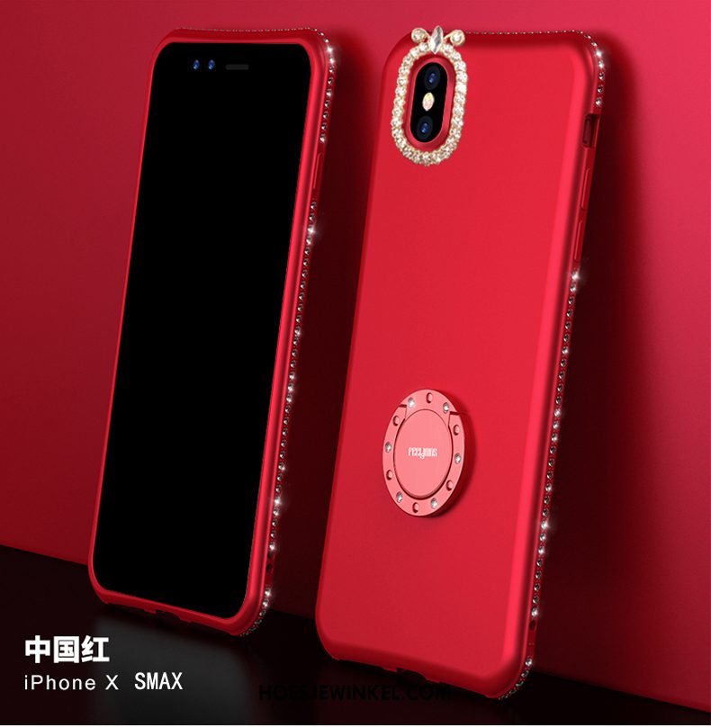iPhone Xs Max Hoesje Persoonlijk Net Red All Inclusive, iPhone Xs Max Hoesje Roze Siliconen