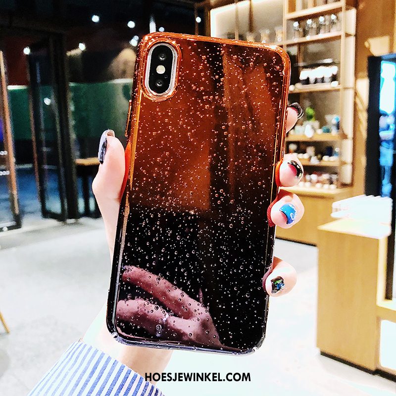 iPhone Xs Max Hoesje Plating Anti-fall Trendy Merk, iPhone Xs Max Hoesje Persoonlijk All Inclusive