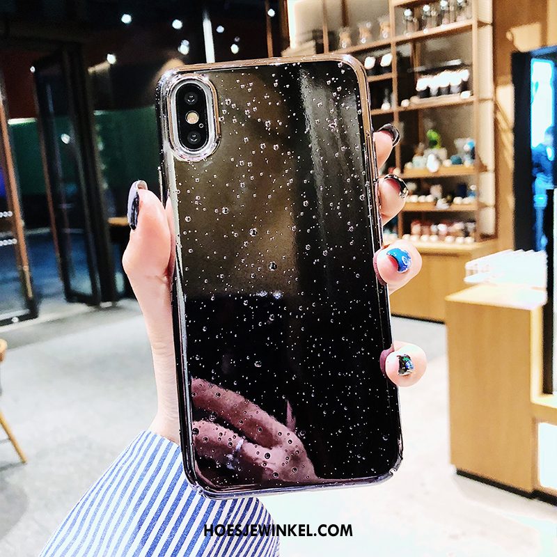 iPhone Xs Max Hoesje Plating Anti-fall Trendy Merk, iPhone Xs Max Hoesje Persoonlijk All Inclusive