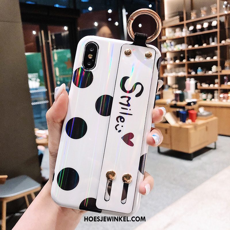 iPhone Xs Max Hoesje Siliconen Mobiele Telefoon Wit, iPhone Xs Max Hoesje Hoes Golfpunt