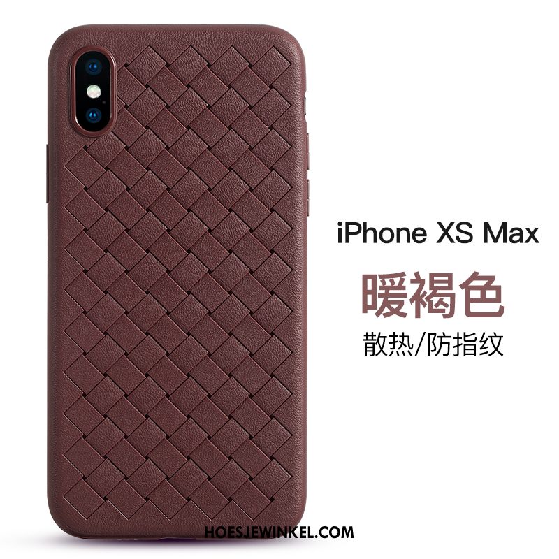 iPhone Xs Max Hoesje Trendy Merk Mobiele Telefoon Ademend, iPhone Xs Max Hoesje Bedrijf Anti-fall