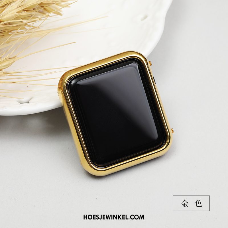 Apple Watch Series 1 Hoesje Trend Omlijsting Goud, Apple Watch Series 1 Hoesje Patroon Skärmskydd