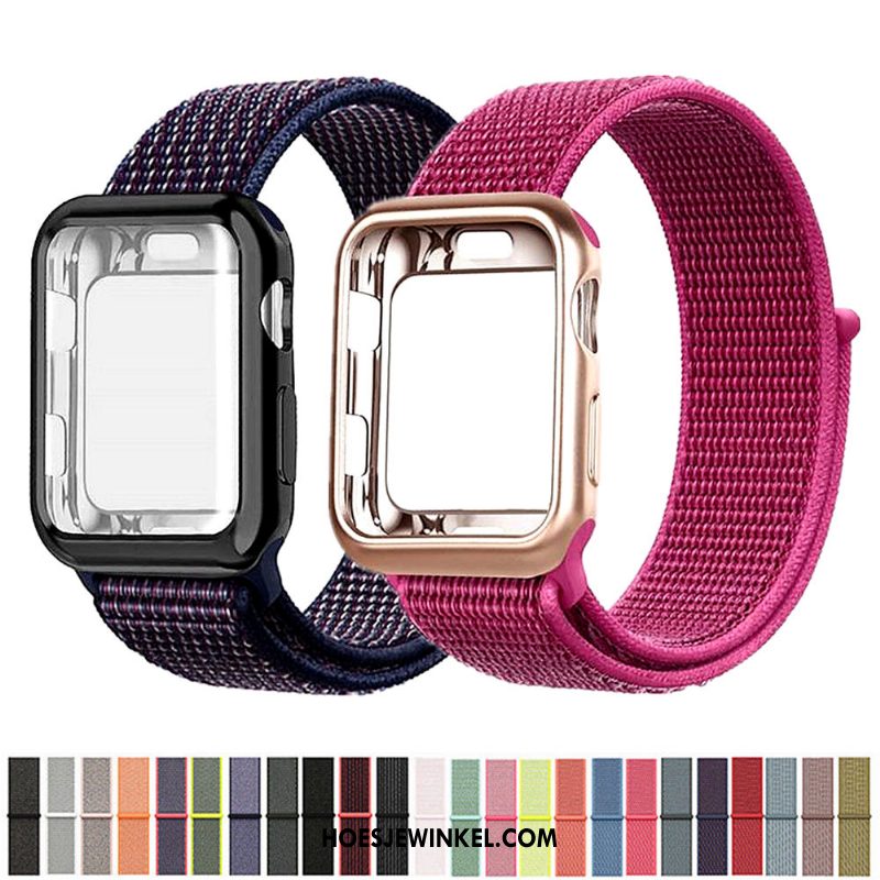 Apple Watch Series 2 Hoesje Rood Nylon, Apple Watch Series 2 Hoesje