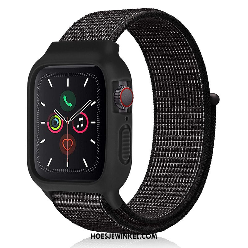 Apple Watch Series 2 Hoesje Zwart Nylon Sport, Apple Watch Series 2 Hoesje Siliconen Nieuw