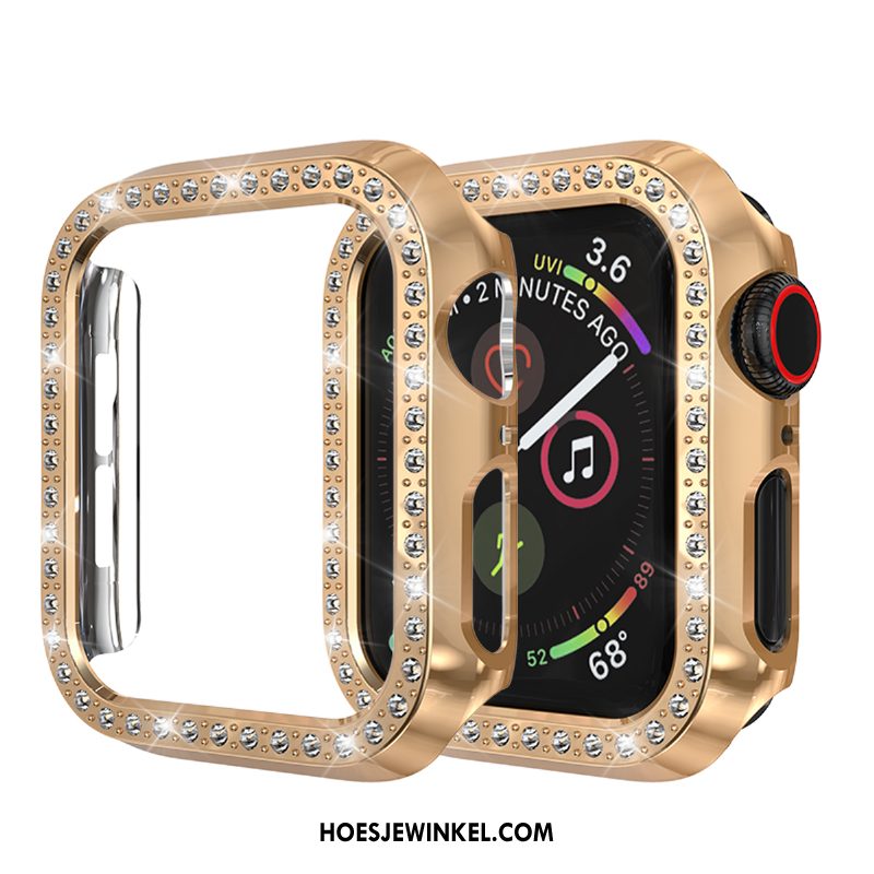 Apple Watch Series 3 Hoesje Bescherming Goud Hoes, Apple Watch Series 3 Hoesje Strass Anti-fall