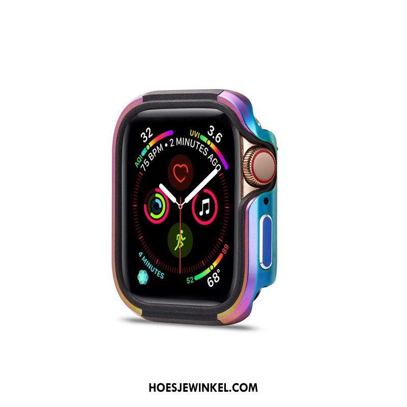 Apple Watch Series 3 Hoesje Persoonlijk Tas Hoes, Apple Watch Series 3 Hoesje Bescherming Metaal Beige