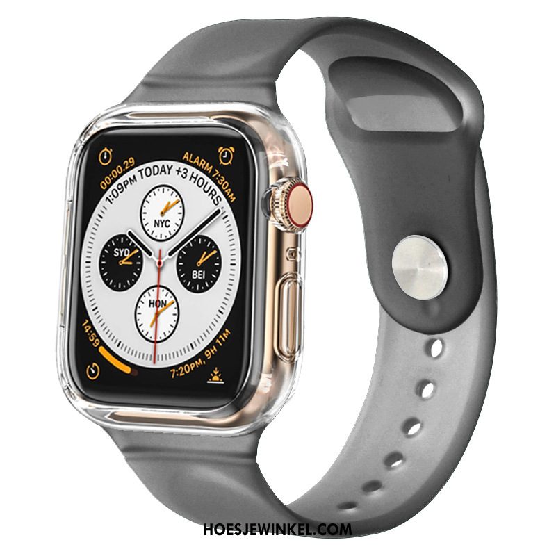 Apple Watch Series 3 Hoesje Twee Kleuren Siliconen Hoes, Apple Watch Series 3 Hoesje Sport Bescherming