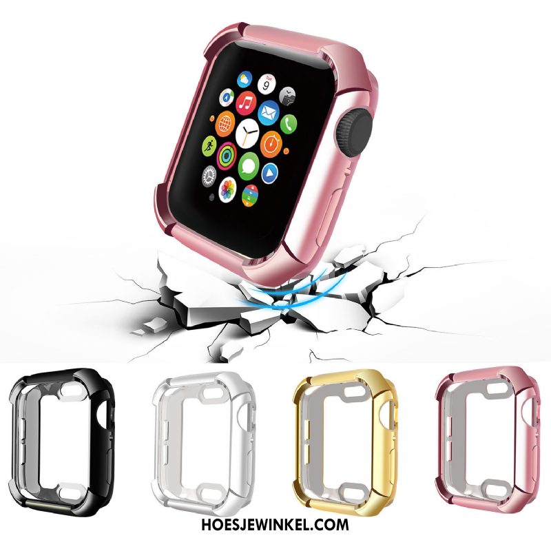 Apple Watch Series 4 Hoesje Accessoires Roze Siliconen, Apple Watch Series 4 Hoesje All Inclusive Plating