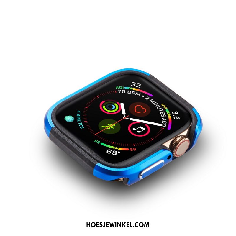 Apple Watch Series 4 Hoesje Blauw Legering Bescherming, Apple Watch Series 4 Hoesje Metaal Nieuw