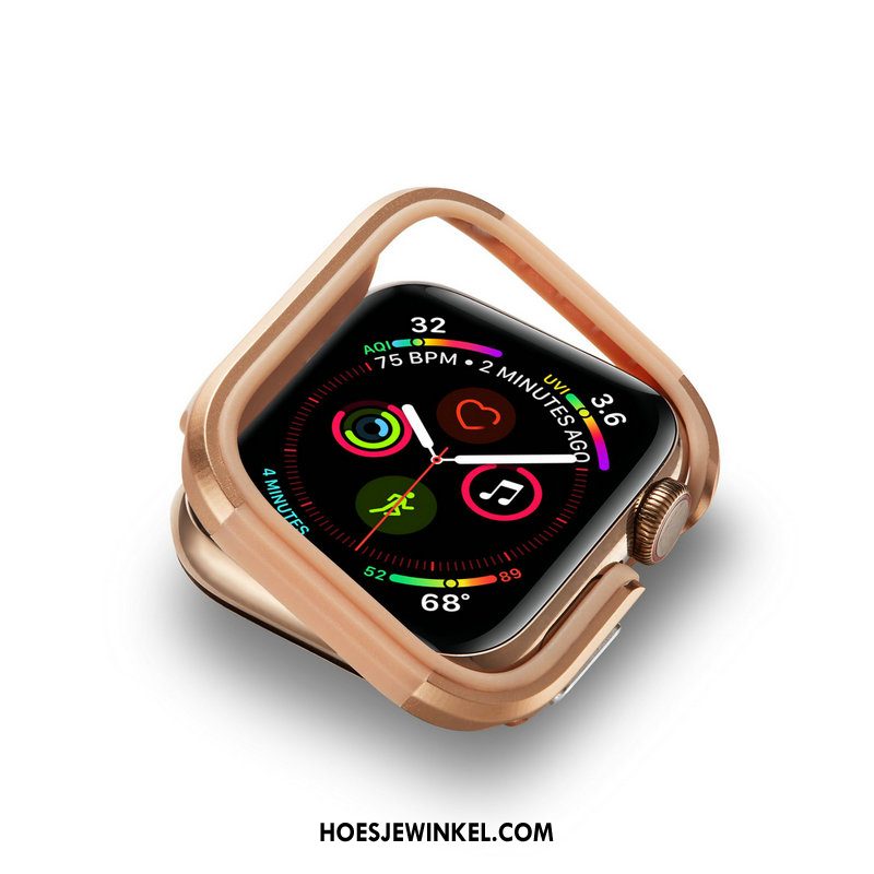 Apple Watch Series 4 Hoesje Metaal Anti-fall Goud, Apple Watch Series 4 Hoesje Omlijsting Bescherming