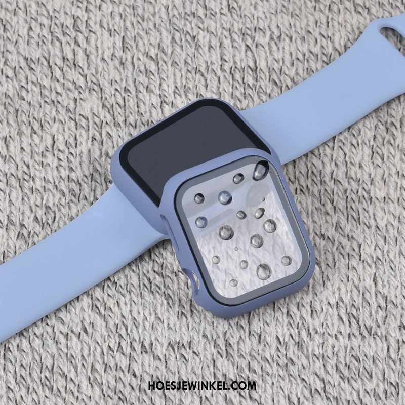 Apple Watch Series 5 Hoesje All Inclusive Dun Blauw, Apple Watch Series 5 Hoesje Tempereren Hard