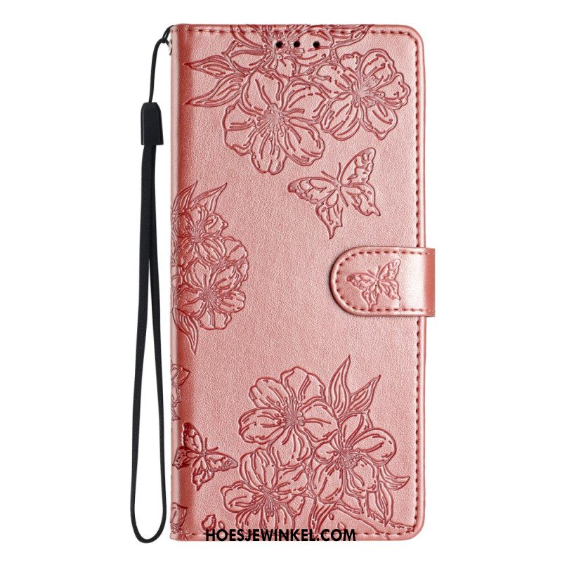 Bescherming Hoesje Oneplus Nord 4 Bloemenprint Op De Band
