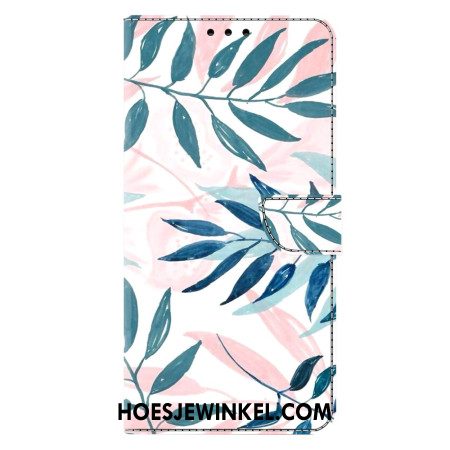 Bescherming Hoesje Samsung Galaxy A17 4g / 5g Aquarelbladeren