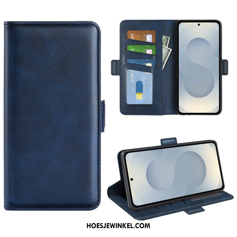 Bescherming Hoesje Samsung Galaxy S25 5g Edge Dubbele Magnetische Sluiting