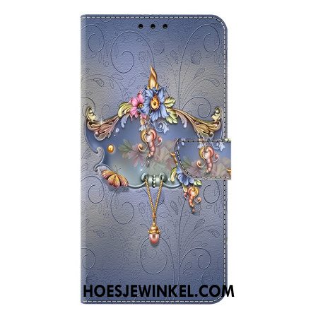 Bescherming Hoesje Samsung Galaxy S25 Plus 5g Gegraveerde Bloemen