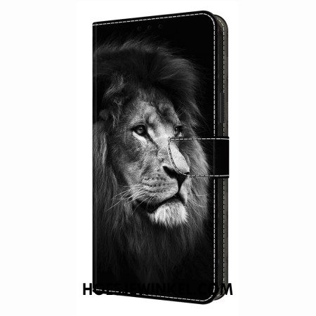 Bescherming Hoesje Samsung Galaxy S26 Plus Zwart-witte Leeuw