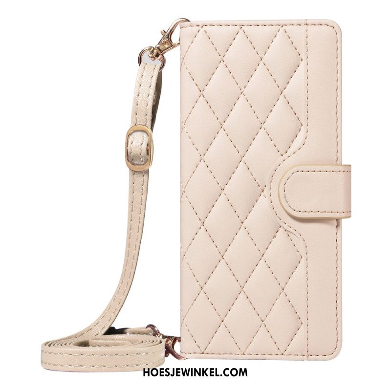 Bescherming Hoesje Xiaomi 15t Pro Gewatteerd Met Bandje En Schouderbandje