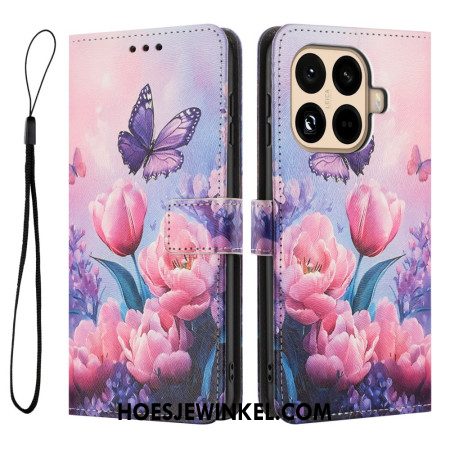 Bescherming Hoesje Xiaomi 15t Pro Tulpen En Vlinders