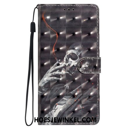 Bescherming Hoesje Xiaomi Redmi Note 14 Pro Plus 5g Rokend Skelet 3d