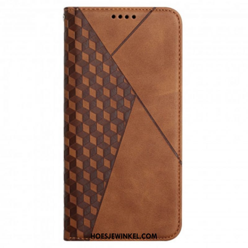 Bescherming Hoesje voor Oppo A54 5G / A74 5G Folio-hoesje Kubieke Stijl Skin-touch