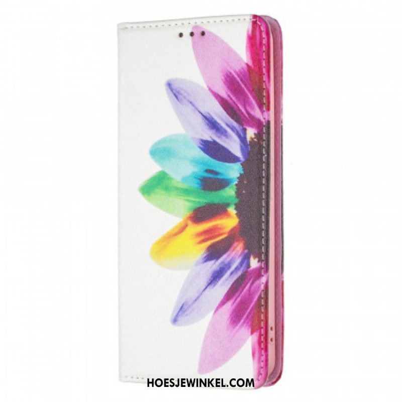 Bescherming Hoesje voor Samsung Galaxy A53 5G Folio-hoesje Waterverf Bloem