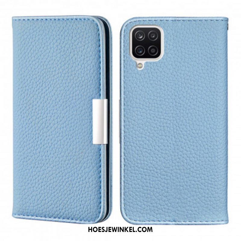 Bescherming Hoesje voor Samsung Galaxy M12 / A12 Folio-hoesje Imitatieleer Litchi Ultra Chic