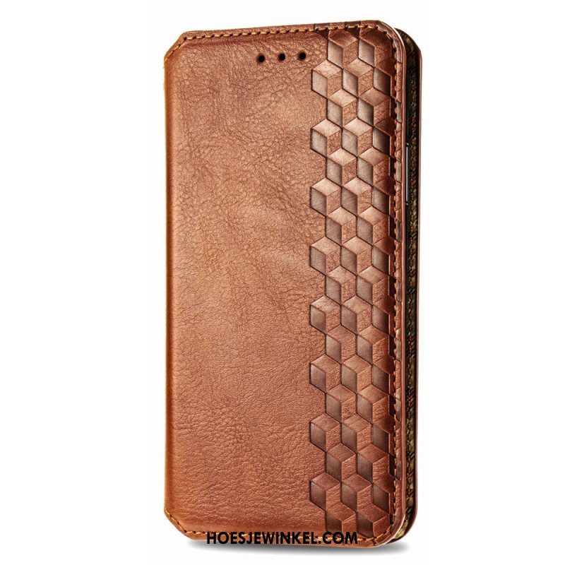 Bescherming Hoesje voor Samsung Galaxy M13 Folio-hoesje Patroon Met Leereffect