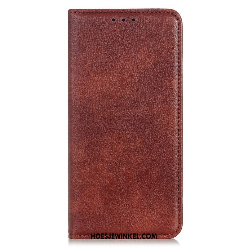 Bescherming Hoesje voor Samsung Galaxy M33 5G Folio-hoesje Litchi Splitleer