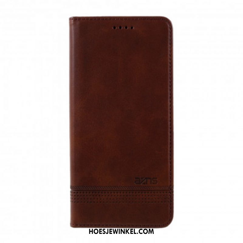 Bescherming Hoesje voor Samsung Galaxy S21 Plus 5G Folio-hoesje Azns Leerstyling