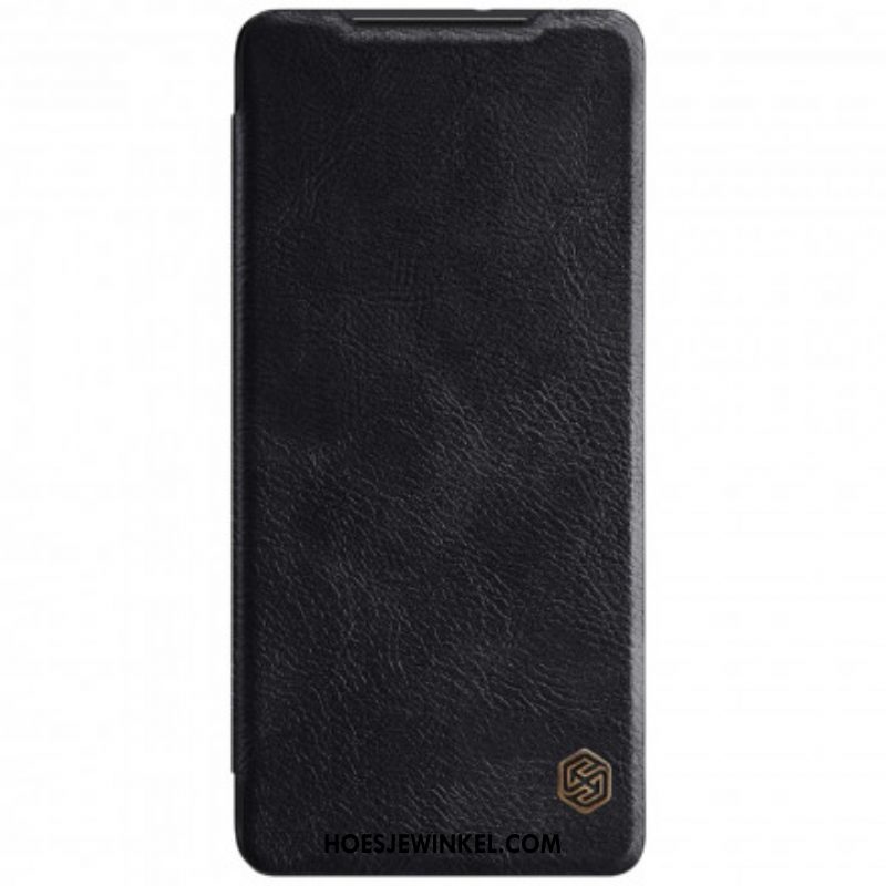 Bescherming Hoesje voor Samsung Galaxy S21 Ultra 5G Folio-hoesje Nillkin Qin-serie