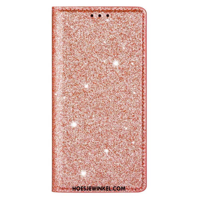 Bescherming Hoesje voor Samsung Galaxy S23 5G Folio-hoesje Paillettenstijl