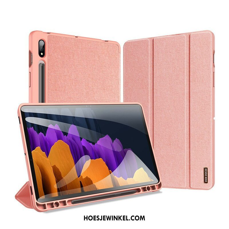 Bescherming Hoesje voor Samsung Galaxy Tab S7 FE Domo-serie Dux-ducis