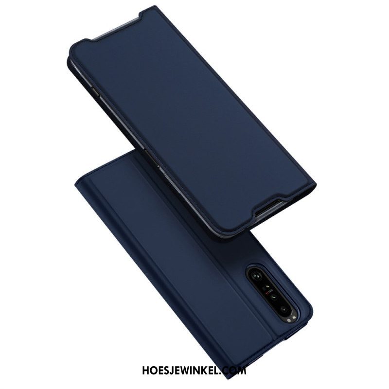 Bescherming Hoesje voor Sony Xperia 1 IV Folio-hoesje Skin Pro-serie Dux Ducis