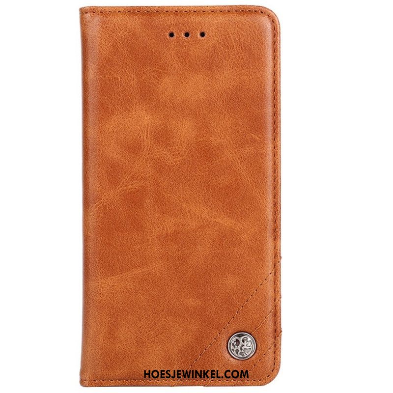 Bescherming Hoesje voor Sony Xperia 10 IV Folio-hoesje Kunstleer Decoratieve Klinknagel