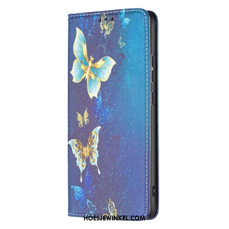 Bescherming Hoesje voor Xiaomi 12 / 12X Folio-hoesje Kleurrijke Vlinders