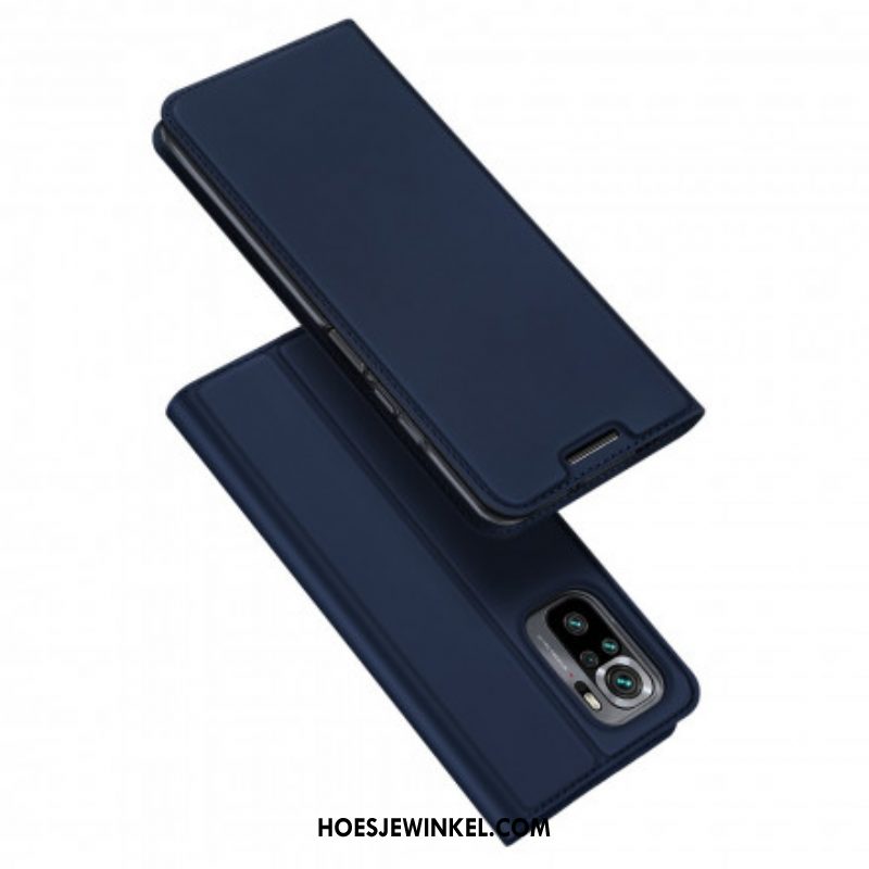 Bescherming Hoesje voor Xiaomi Redmi Note 10 / 10S Folio-hoesje Skinpro Dux Ducis