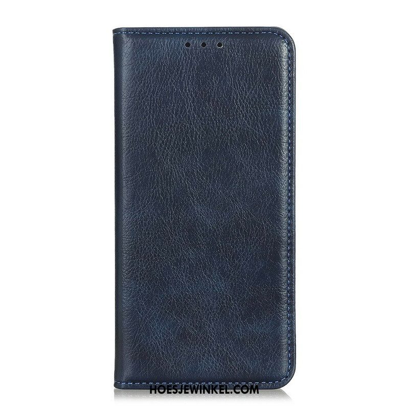 Bescherming Hoesje voor Xiaomi Redmi Note 10 5G Folio-hoesje Lychee Gespleten Lederen Textuur