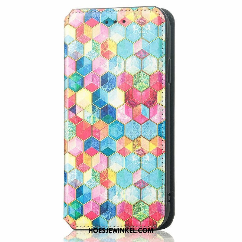 Bescherming Hoesje voor iPhone 13 Mini Folio-hoesje Caseneo Rfid-ontwerp