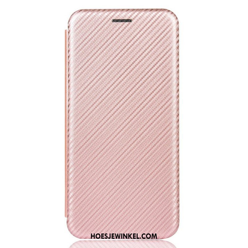 Bescherming Hoesje voor iPhone 13 Pro Max Folio-hoesje Koolstofvezel