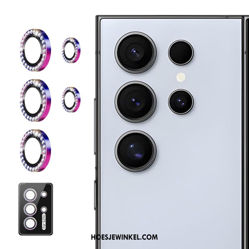 Cameralensbeschermer Voor Samsung Galaxy S25 Ultra 5g Met Legeringsringen En Strass-steentjes
