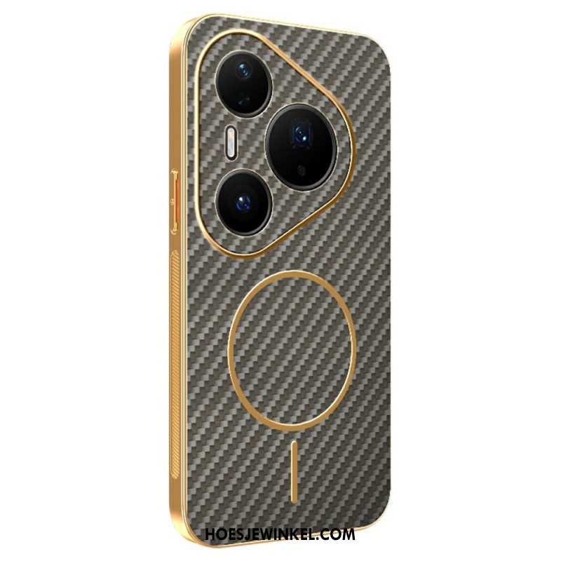 Case Hoesje Huawei Pura 80 Pro Telefoonhoesje Koolstofvezeltextuur