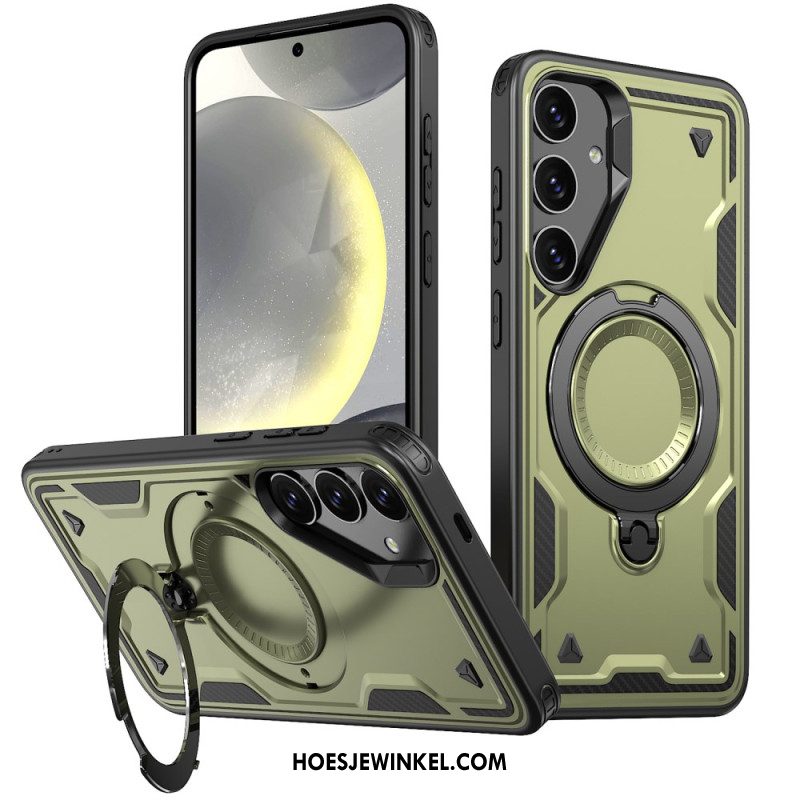 Case Hoesje Samsung Galaxy S25 5g Telefoonhoesje Magsafe-compatibel Militaire Bescherming En Standaard