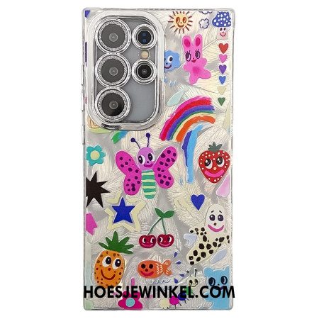 Case Hoesje Samsung Galaxy S25 Ultra 5g Telefoonhoesje Leuke Vlinders