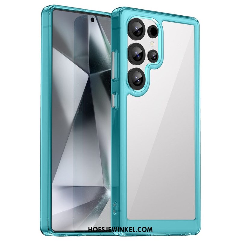 Case Hoesje Samsung Galaxy S25 Ultra 5g Telefoonhoesje Subtiel Ontwerp