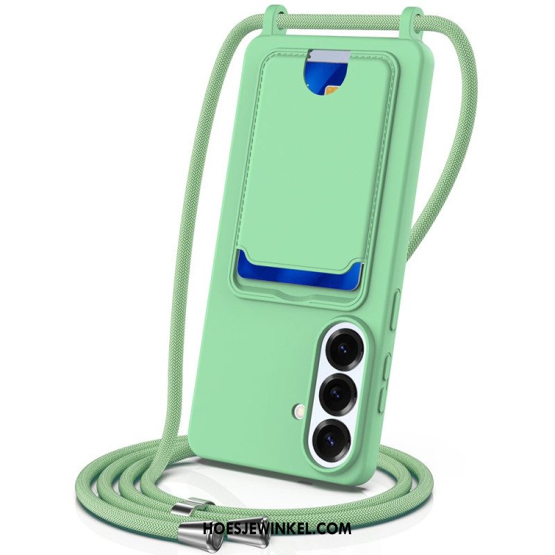Case Hoesje Samsung Galaxy S26 Plus Telefoonhoesje Kaarthouder En Lanyard