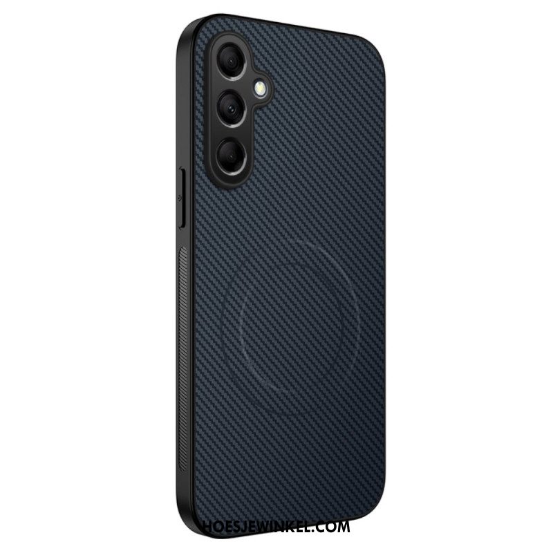 Case Hoesje Samsung Galaxy S26 Telefoonhoesje Magnetische Koolstofvezeltextuur