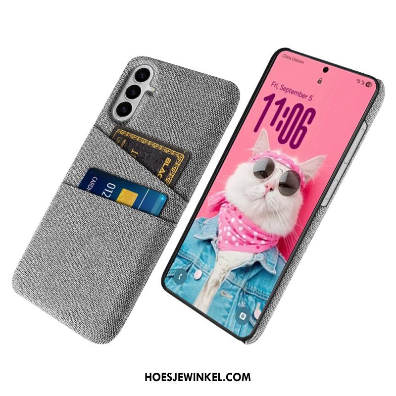 Case Hoesje Samsung Galaxy S26 Telefoonhoesje Stoffen Kaarthouder