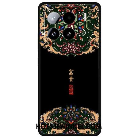 Case Hoesje Xiaomi 15 Telefoonhoesje Zwart Oriëntaals Motief